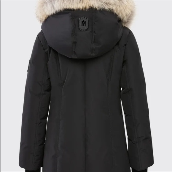 MACKAGE Girl's Leelee Fur-Trim Down Black Jacket/Coat, Removable Fur, Size 12 - Picture 8 of 9